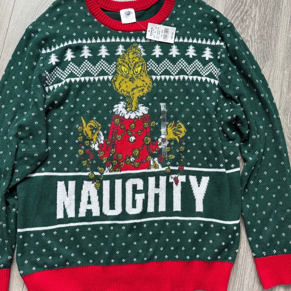 Grinch Sweater Men’s XXL